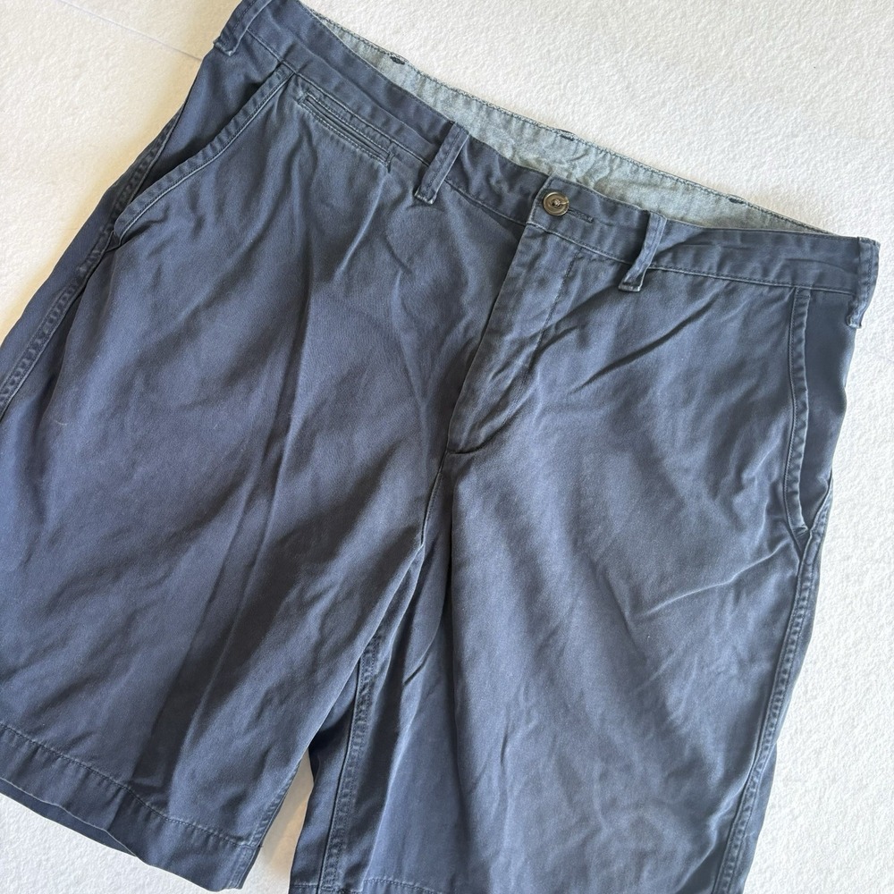 Polo Ralph Lauren Mens Relaxed Fit Chino Shorts Navy Blue Cotton Size 35